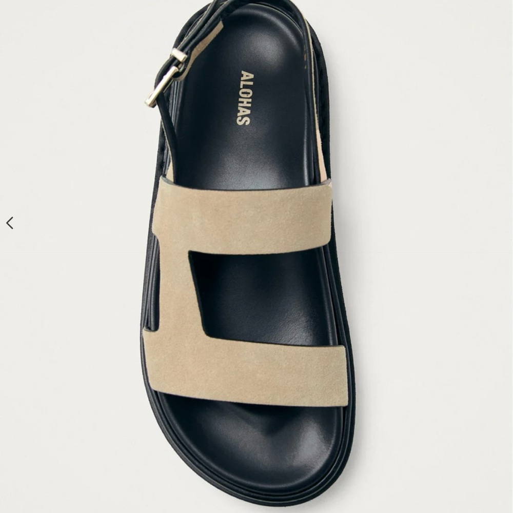 ALOHAS Lorelei Suede Leather Open-Toe Sandals